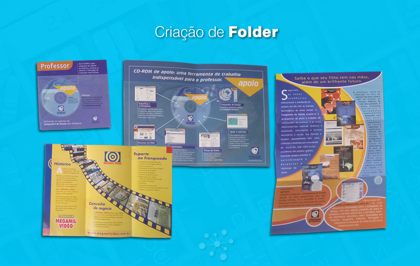 Criação e desenvolvimento de Folder, folheto e serviços de Design Gráfico em Campinas-SP.  |  Valério Design